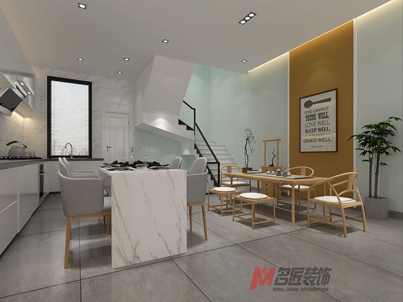 臺州市天嶺·春江花苑北歐風(fēng)格別墅裝修案例